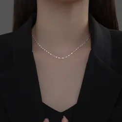 Dây Chuyền Nữ Lili Jewelry Dạng Trơn Hình Chiếc Lá Clitus LILI_572315 Màu Trắng