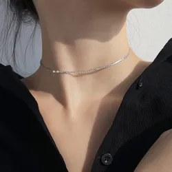 Dây Chuyền Nữ Lili Jewelry Dáng Vừa LILI_343461 Màu Bạc Size 40cm
