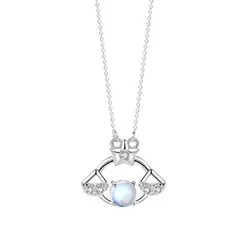 Dây Chuyền Nữ Lili Jewelry Đính Đá CZ Cung Thiên Bình Sophronia LILI_218839 Màu Vàng Trắng