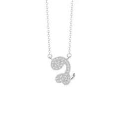Dây Chuyền Nữ Lili Jewelry Đính Đá CZ Hình 12 Con Giáp Elsie LILI_159835 (Tỵ) Màu Bạc