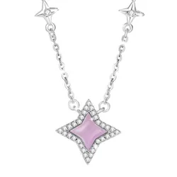 Dây Chuyền Nữ Lili Jewelry Đính Đá CZ Hình Ánh Sao Journee LILI_131546 Màu Hồng