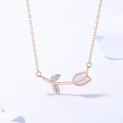 Dây Chuyền Nữ Lili Jewelry Đính Đá Cz Hình Bông Hoa Hồng Rose Lili_579451 Màu Vàng Hồng
