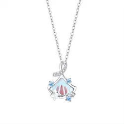 Dây Chuyền Nữ Lili Jewelry Đính Đá CZ Hình Lá Bạch Quả Nevaeh LILI_159588 Màu Bạc