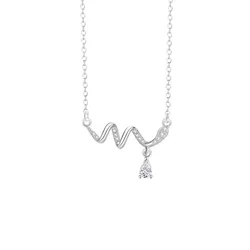 Dây Chuyền Nữ Lili Jewelry Đính Đá CZ Hình Rắn Dễ Thương Mary LILI_159633 Màu Bạc