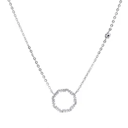 Dây Chuyền Nữ Lili Jewelry Đính Đá CZ Huyền Thoại Biển Xanh LILI_365221 Màu Bạc