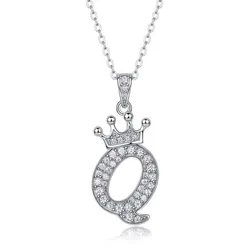 Dây Chuyền Nữ Lili Jewelry Đính Kim Cương Moissanite Hình Chữ Q Valerie LILI_159721 Màu Vàng Trắng