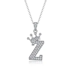 Dây Chuyền Nữ Lili Jewelry Đính Kim Cương Moissanite Hình Chữ Z Valerie LILI_159721 Màu Vàng Trắng