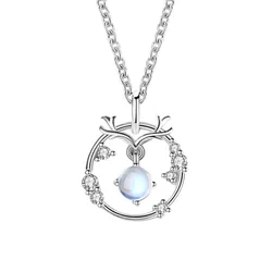 Dây Chuyền Nữ Lili Jewelry Đính Pha Lê Aurora Hình Gạc Nai Hilda LILI_879199 Màu Bạc
