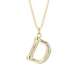 Dây Chuyền Nữ Lili Jewelry Mạ Vàng Chữ Cái LILI_521849 Màu Vàng (Chữ D)