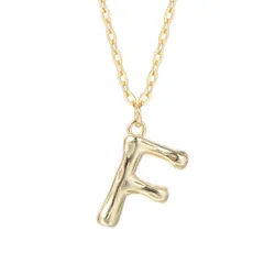 Dây Chuyền Nữ Lili Jewelry Mạ Vàng Chữ Cái LILI_521849 Màu Vàng (Chữ F)