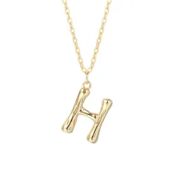 Dây Chuyền Nữ Lili Jewelry Mạ Vàng Chữ Cái LILI_521849 Màu Vàng (Chữ H)