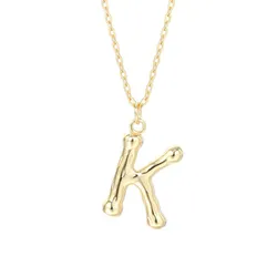 Dây Chuyền Nữ Lili Jewelry Mạ Vàng Chữ Cái LILI_521849 Màu Vàng (Chữ K)