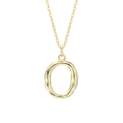Dây Chuyền Nữ Lili Jewelry Mạ Vàng Chữ Cái LILI_521849 Màu Vàng (Chữ O)
