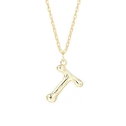 Dây Chuyền Nữ Lili Jewelry Mạ Vàng Chữ Cái LILI_521849 Màu Vàng (Chữ T)