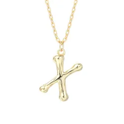 Dây Chuyền Nữ Lili Jewelry Mạ Vàng Chữ Cái LILI_521849 Màu Vàng (Chữ X)
