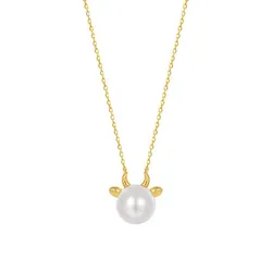 Dây Chuyền Nữ Lili Jewelry Mạ Vàng Đính Ngọc Trai Dark Angel LILI_581344 Màu Vàng