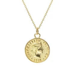Dây Chuyền Nữ Lili Jewelry Mạ Vàng Đồng Xu LILI_264196 Màu Vàng