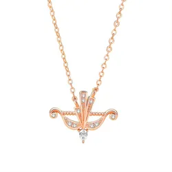 Dây Chuyền Nữ Lili Jewelry Mũi Tên Tình Ái Dalia LILI_098662 Màu Vàng Hồng