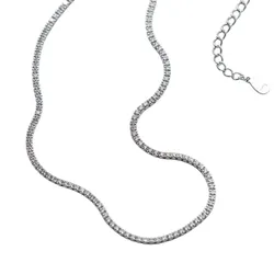 Dây Chuyền Nữ Lili Jewelry Tennis Choker Đính Chuỗi Đá CZ Lolita LILI_785972 Màu Bạc
