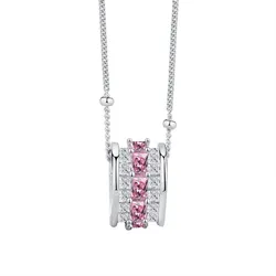 Dây Chuyền Nữ Lili Jewelry The Love LILI_105419 Màu Bạc Phối Hồng