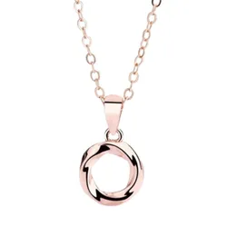 Dây Chuyền Nữ Lili Jewelry Tròn Cách Điệu Evangeline LILI_131573 Màu Vàng Hồng