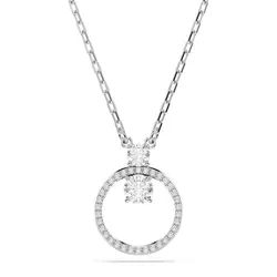 Dây Chuyền Nữ Swarovski Constella Pavé, Round Cut, White, Rhodium Plated 5692261 Màu Vàng Trắng