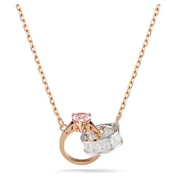 Dây Chuyền Swarovski Connexus Pendant Mixed Cuts, Heart, White, Mixed Metal Finish 5690036 Màu Vàng Hồng