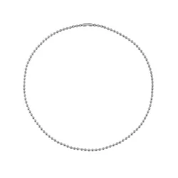 Dây Chuyền Unisex Lili Jewelry Bạc Thái Dạng Hạt Bi Tròn Hot Trend Bản 2.5mm LILI_637424 Màu Bạc Size 40