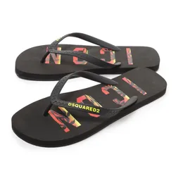 Dép Xỏ Ngón Nam Dsquared2 Black Logo ICON Sunset FFM0001 17206270 M652 Màu Đen Size 41