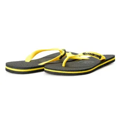 Dép Xỏ Ngón Nam Philipp Plein Flip Flops IMPS904 Màu Đen Vàng Size 42