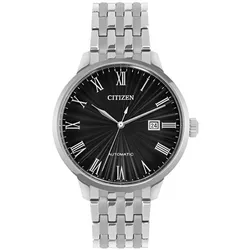 Đồng Hồ Nam Citizen Automatic Black Dial Watch NJ0080-50E Màu Bạc - Đen