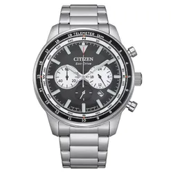 Đồng Hồ Nam Citizen Chronograph Eco Drive Black Dial Watch CA4500-91E Màu Bạc - Đen