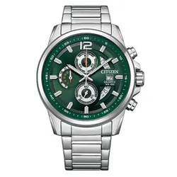 Đồng Hồ Nam Citizen Chronograph Quartz Green Dial Watch AN3690-56X Màu Bạc /Xanh Lá
