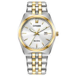 Đồng Hồ Nam Citizen Corso White Dial Two Tone Watch BM7334-58B Màu Vàng Trắng