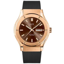 Đồng Hồ Nam I&W Carnival 42mm IW55851GT-DS (IW55851G12) Automatic Màu Nâu/ Vàng Hồng