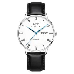 Đồng Hồ Nam I&W Carnival IW8861G-DD – Automatic (IW8861G15) Màu Bạc Đen