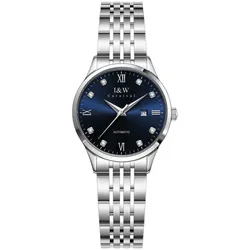 Đồng Hồ Nữ I&W Carnival IW512L-DT – Automatic (IW512L5) Màu Xanh Bạc
