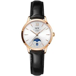 Đồng Hồ Nữ I&W Carnival IW527L-DD – Automatic (IW527L1) Màu Đen-Vàng Hồng