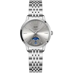 Đồng Hồ Nữ I&W Carnival IW527L-DT – Automatic (IW527L14) Màu Xám Bạc
