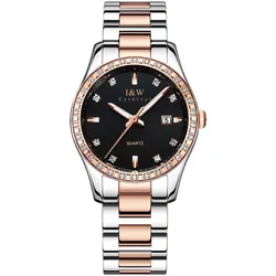 Đồng Hồ Nữ I&W Carnival IW538L-DT – Quartz (IW538L2) Màu Đen-Vàng Hồng