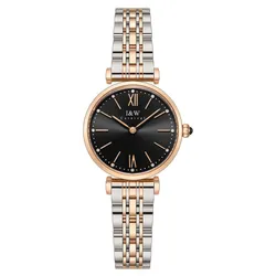 Đồng Hồ Nữ I&W Carnival IW562L-DT – Quartz (IW562L7) Màu Bạc Đen