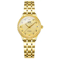Đồng Hồ Nữ I&W Carnival IW615L-DT – Automatic (IW615L1) Màu Vàng