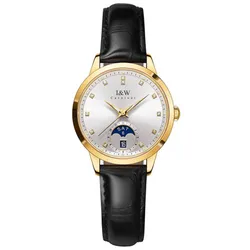 Đồng Hồ Nữ I&W Carnival IW625L-DD – Automatic (IW625L1) Màu Đen Vàng