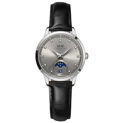 Đồng Hồ Nữ I&W Carnival IW625L-DD – Automatic (IW625L7) Màu Đen Xám