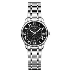 Đồng Hồ Nữ I&W Carnival IW665L-DT (IW665L2) Automatic Màu Bạc Đen