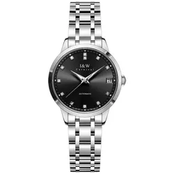 Đồng Hồ Nữ I&W Carnival IW683L-DT – Automatic (IW683L7) Màu Đen Bạc