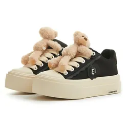 Giày Sneaker 13 De Marzo Bear Platform Sneakers Black Màu Đen Size 38
