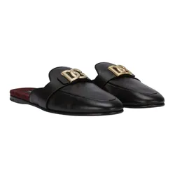 Giày Sục Dolce & Gabbana D&G Leather Loafers A80285AJ63480999 Màu Đen Size 5