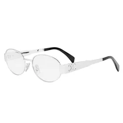 Kính Mắt Unisex Cận Celine Triomphe Metal CL50140U 016 Eyeglasses Màu Bạc