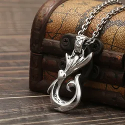 Mặt Dây Chuyền Bạc Nam Lili Jewelry Hình Tiên Cá Emery LILI_079943 Màu Bạc (Trái Tim)